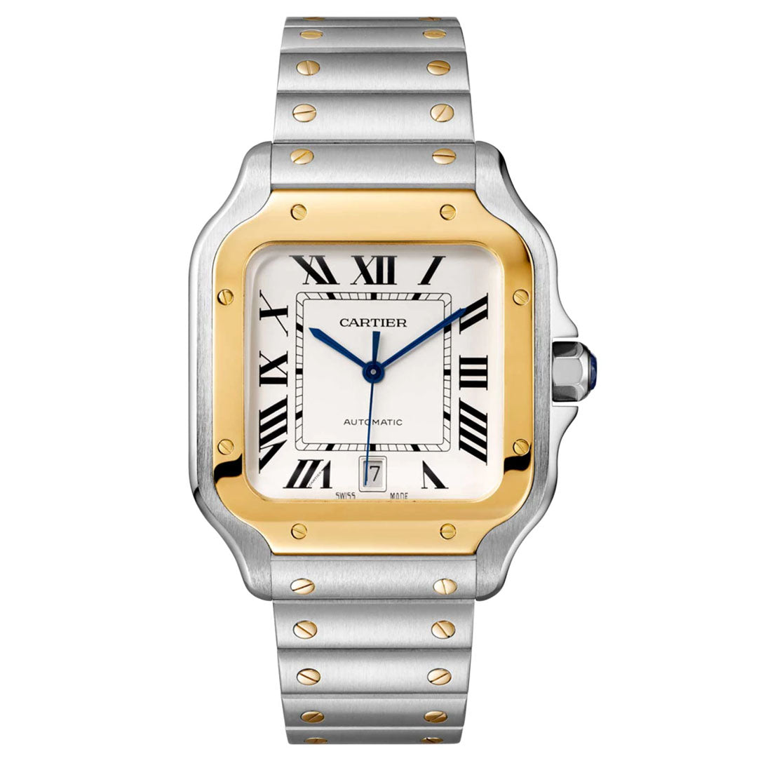 Santos de Cartier watch Large - Interchangeable - Yellow Gold