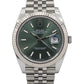 Rolex Date Just 41 Mint Green Dial 126334