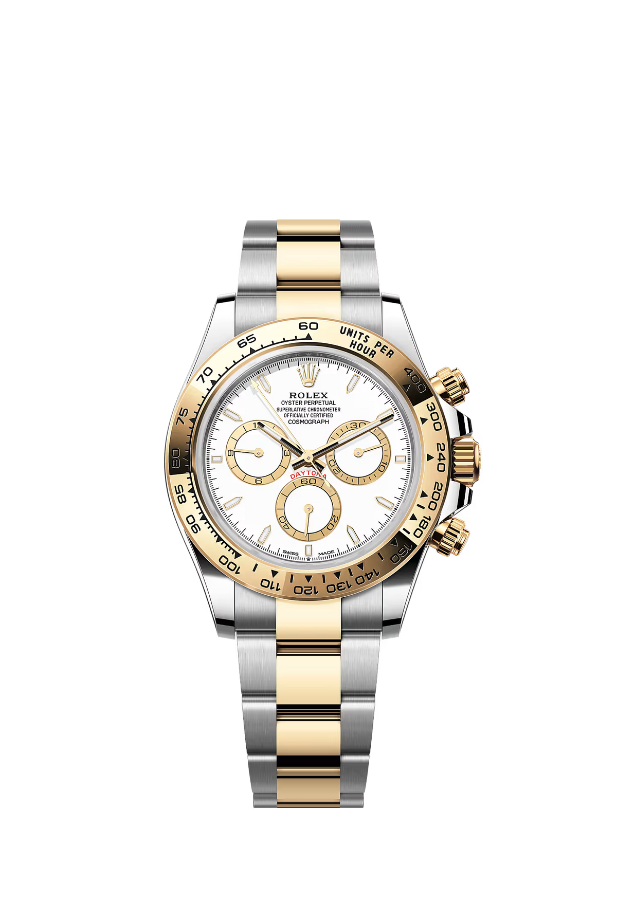 Rolex Cosmograph Daytona, Steel and Yellow Gold, White Dial Ref: 126503