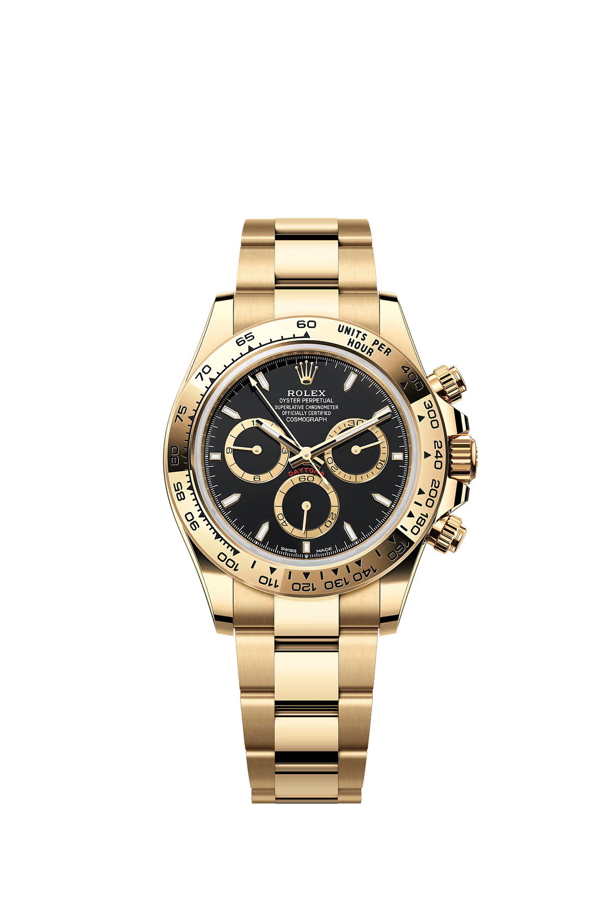 Rolex Cosmograph Daytona, Yellow Gold, Black Dial Ref: 126508