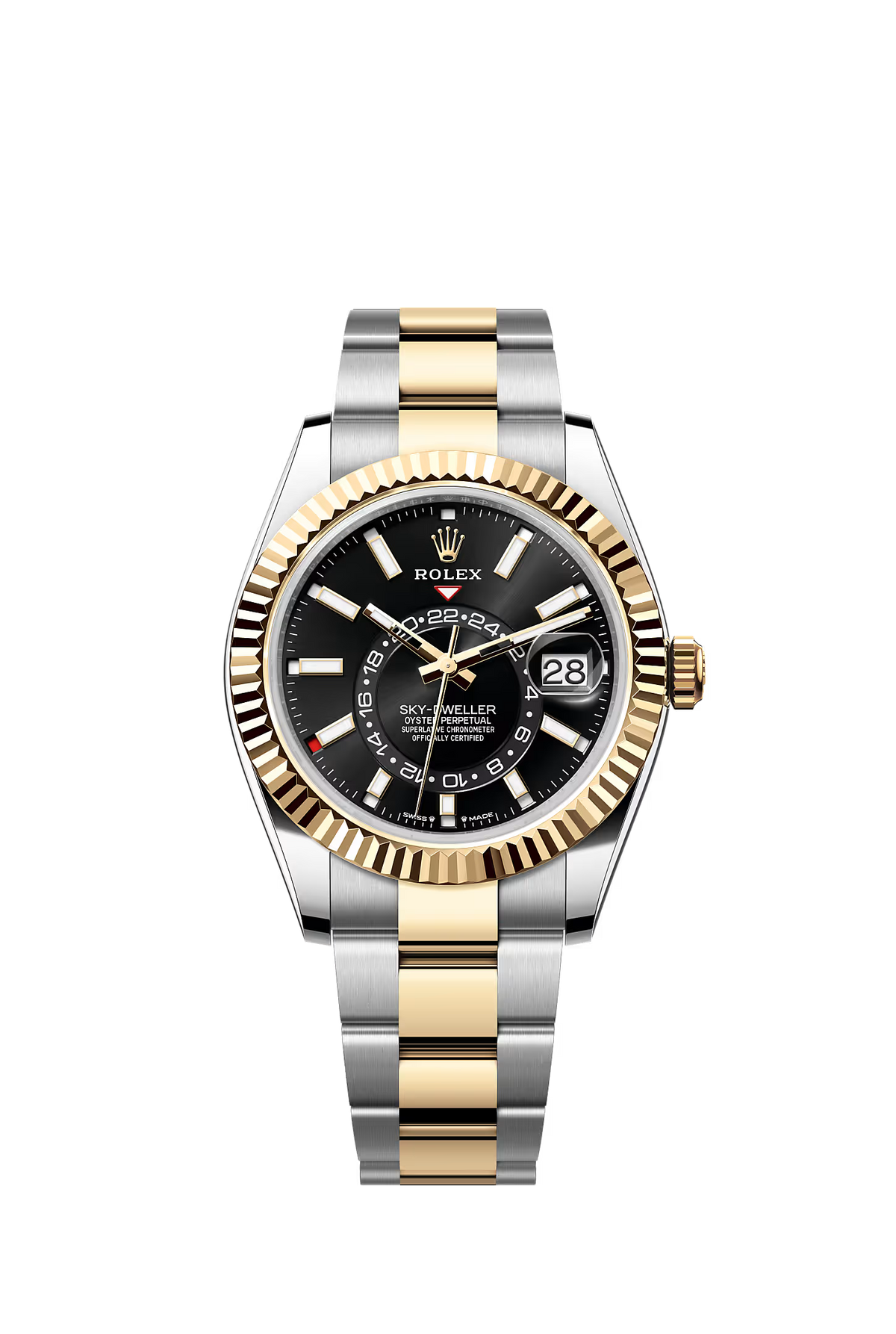 Rolex Sky-Dweller Champagne Steel and Yellow Gold, Ref: 336933