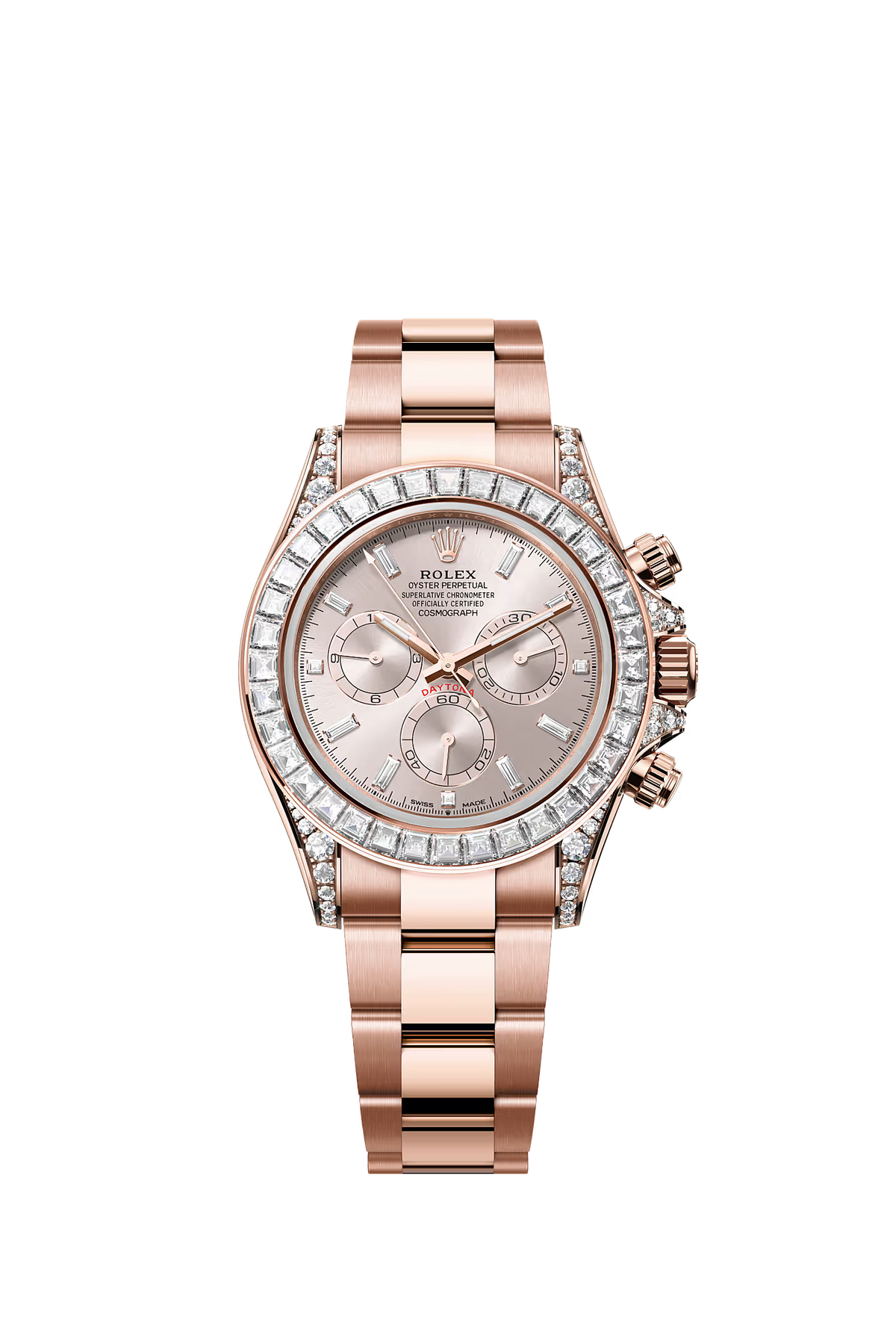 Rolex Cosmograph Daytona, Rose Gold, Sundust, Diamond Set Ref - 126595TBR