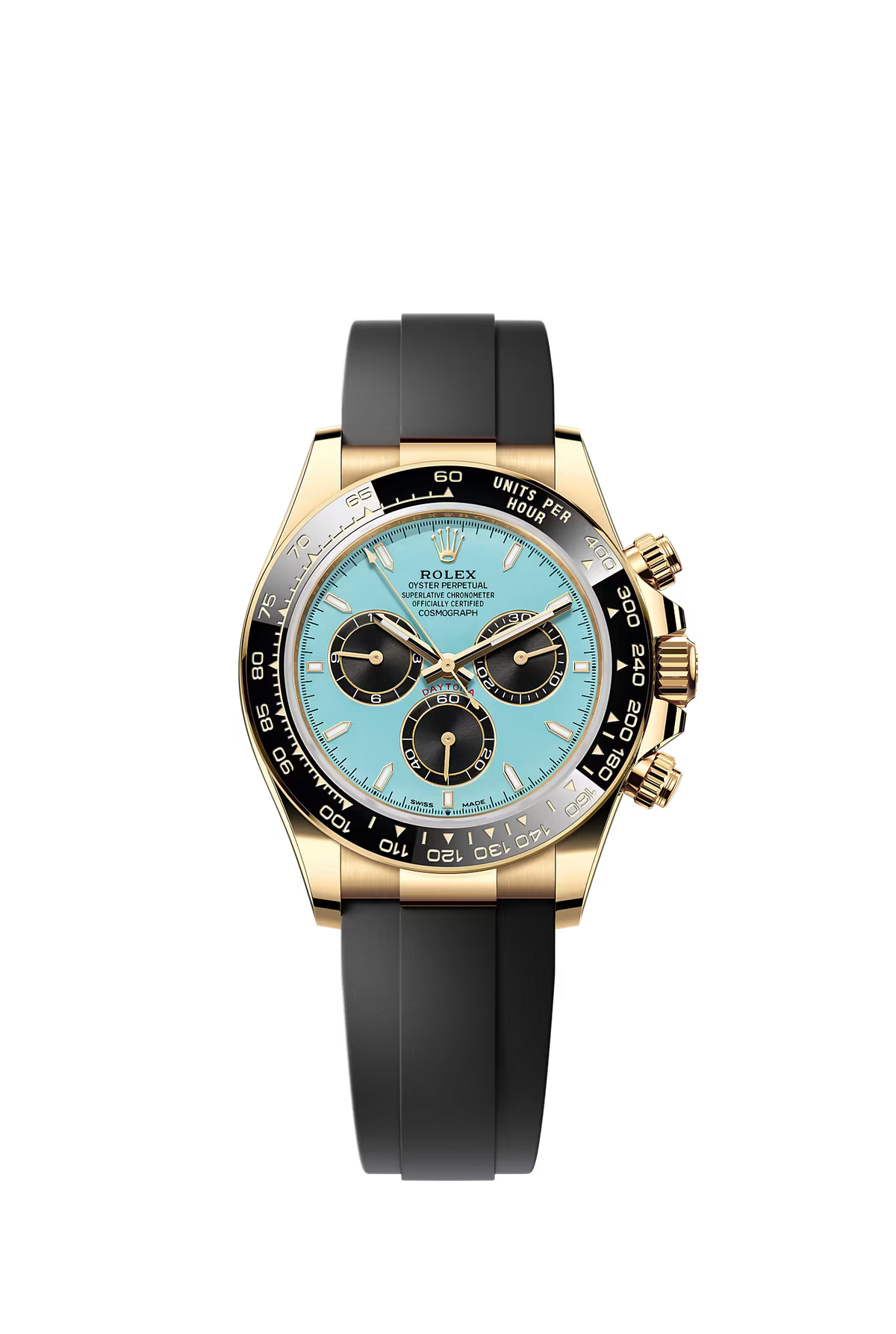 Rolex Cosmograph Daytona, Yellow Gold, Turquoise Dial Ref: 126518LN