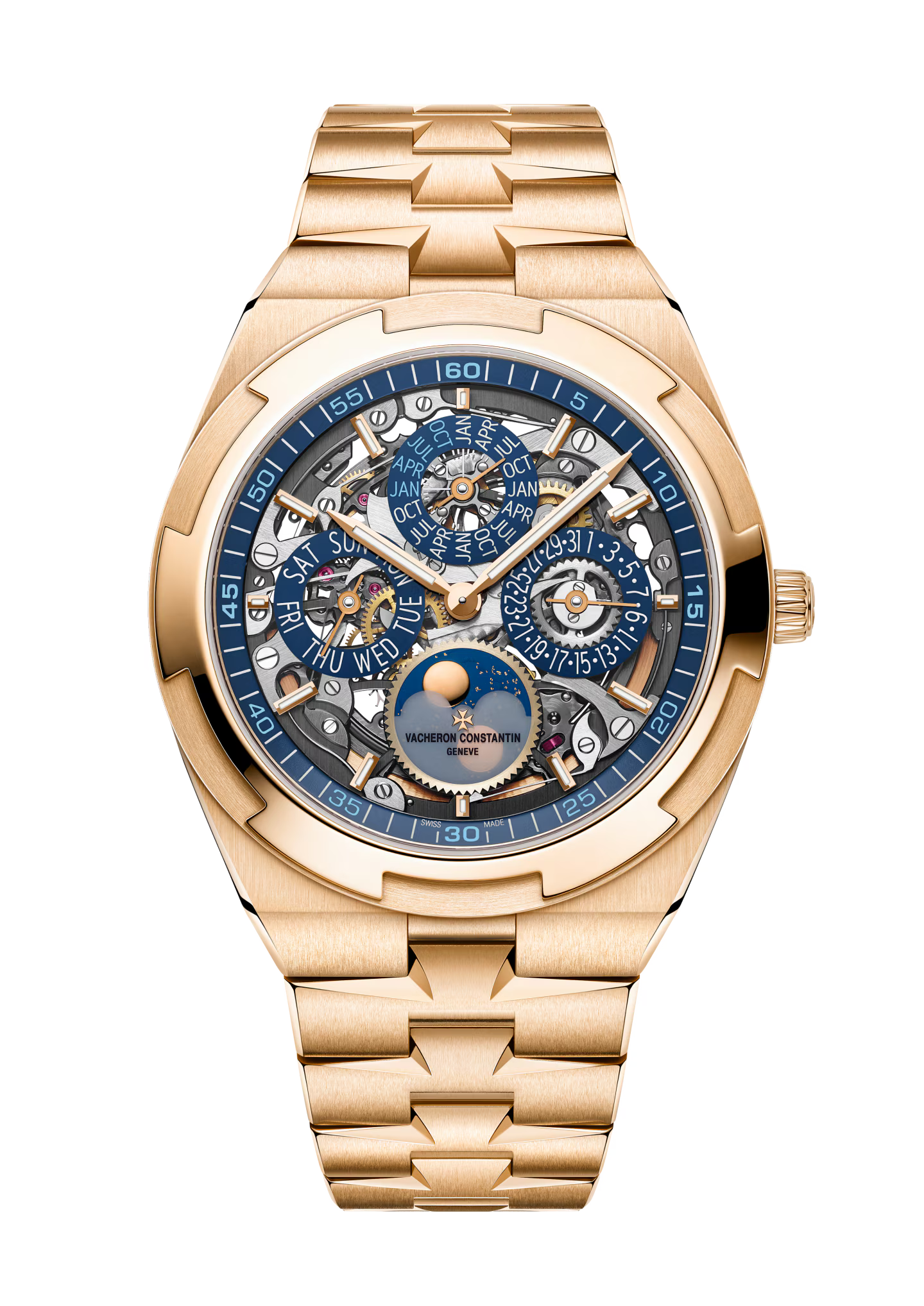 Vacheron Constantin Perpetual Calendar Ultra-Thin Skeleton 4300V/220R-B642 41.5 MM PINK GOLD