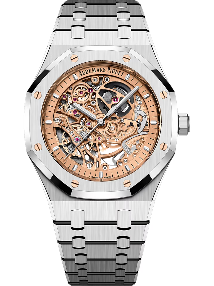 Audemars Piguet Royal Oak 15407st Skeleton - Salmon Dial