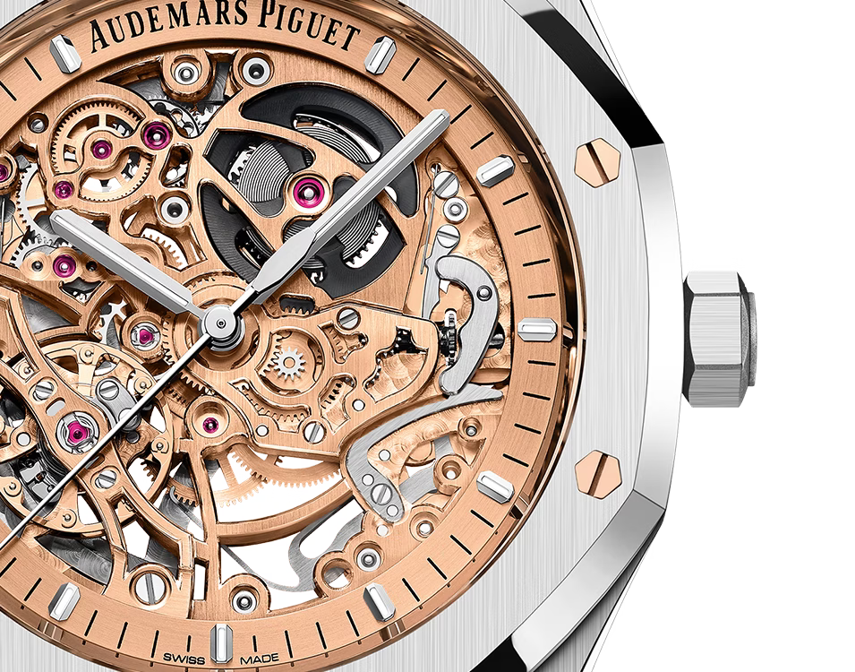 Audemars Piguet Royal Oak 15407st Skeleton - Salmon Dial
