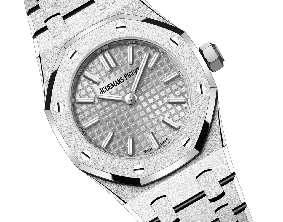 Royal Oak Mini Frosted Gold Quartz - 67630BC