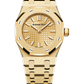 Royal Oak Mini Frosted Gold Quartz - 67630BA