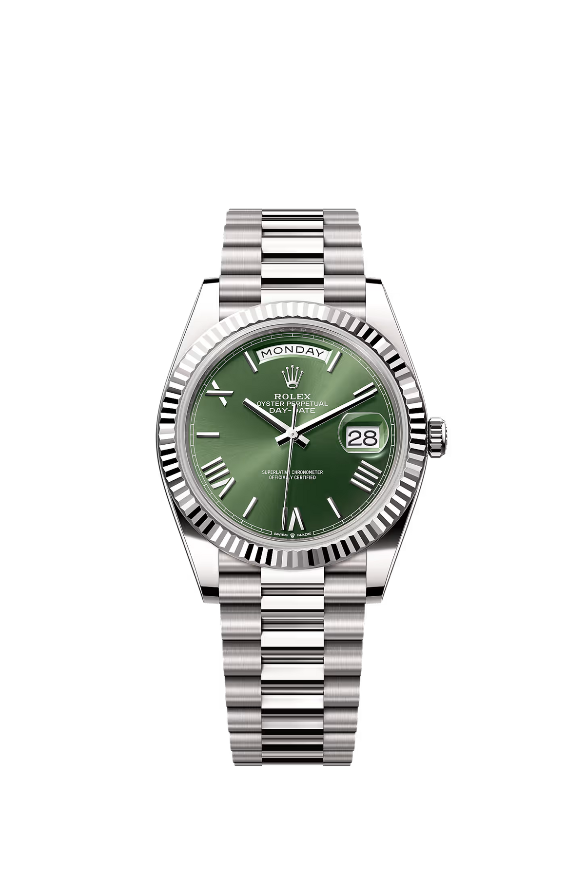 Rolex Day-Date 40 White Gold "Olive" 228239