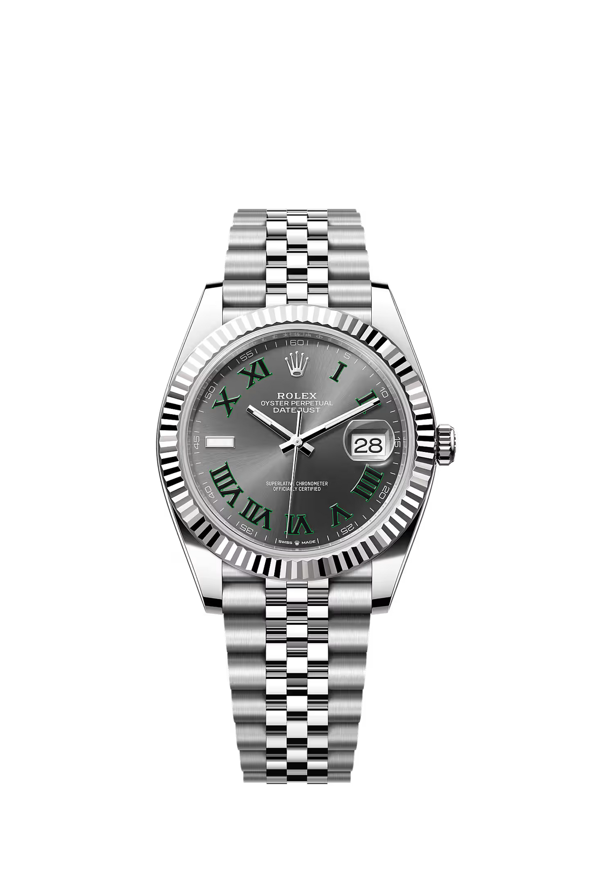 Rolex Datejust 41 Wimbledon Fluted Jubilee Ref: 126334