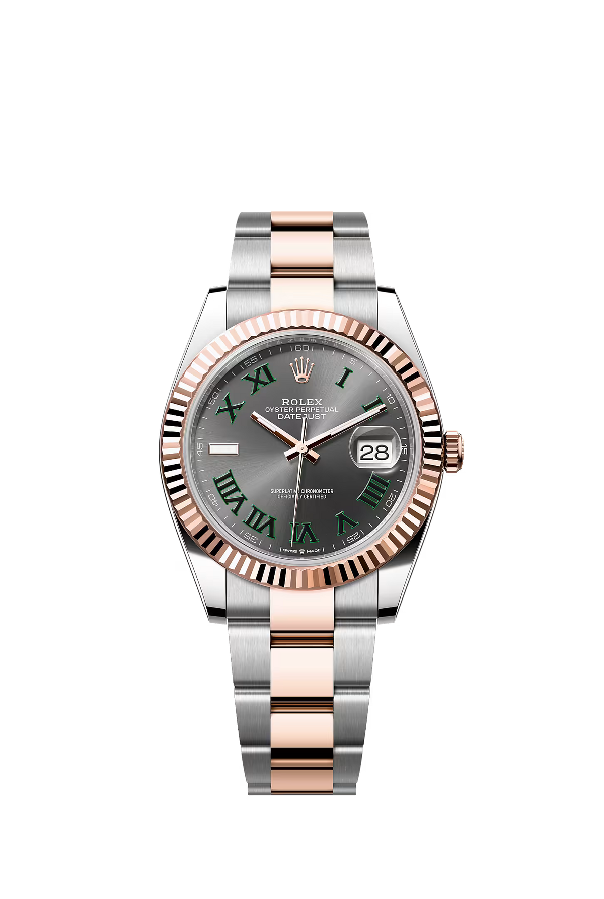Rolex Datejust 41mm, Steel and Rose, Wimbledon Dial Ref: 126331