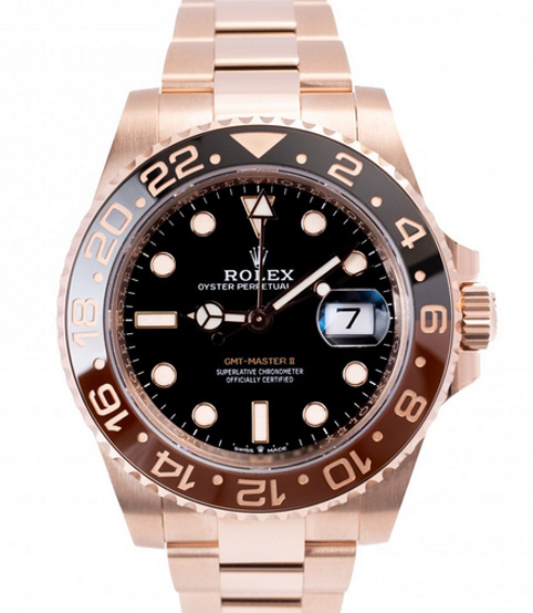 Rolex GMT-Master II Root Beer Rose Gold 126715CHNR - Image 4