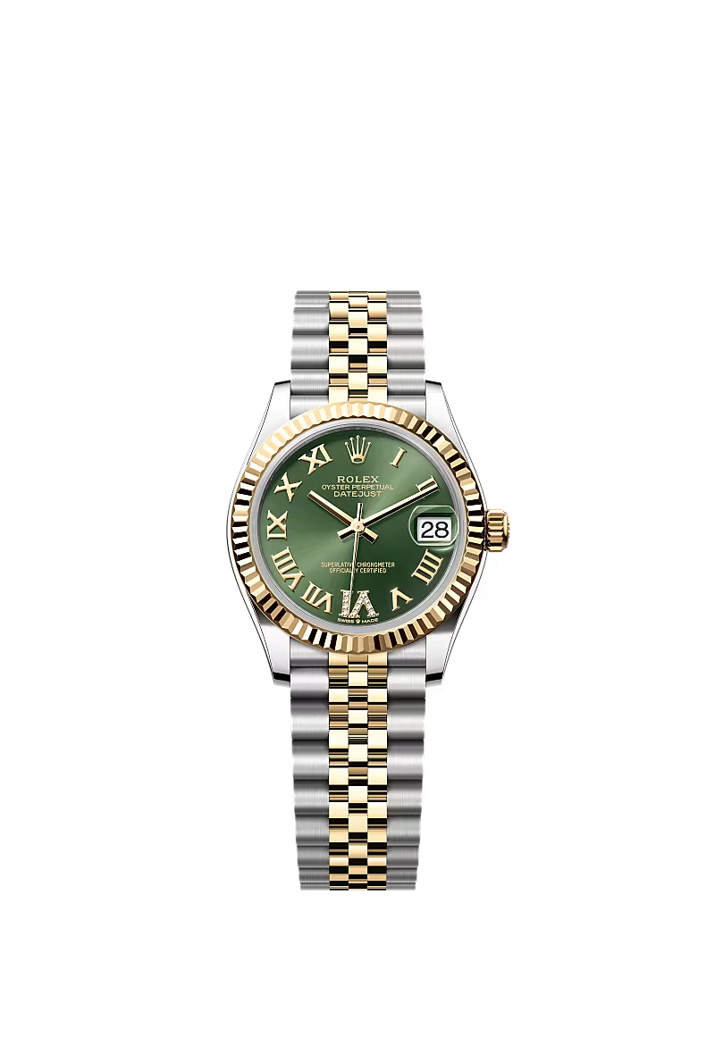 Rolex Date Just 31mm 278273 Green Roman Dial